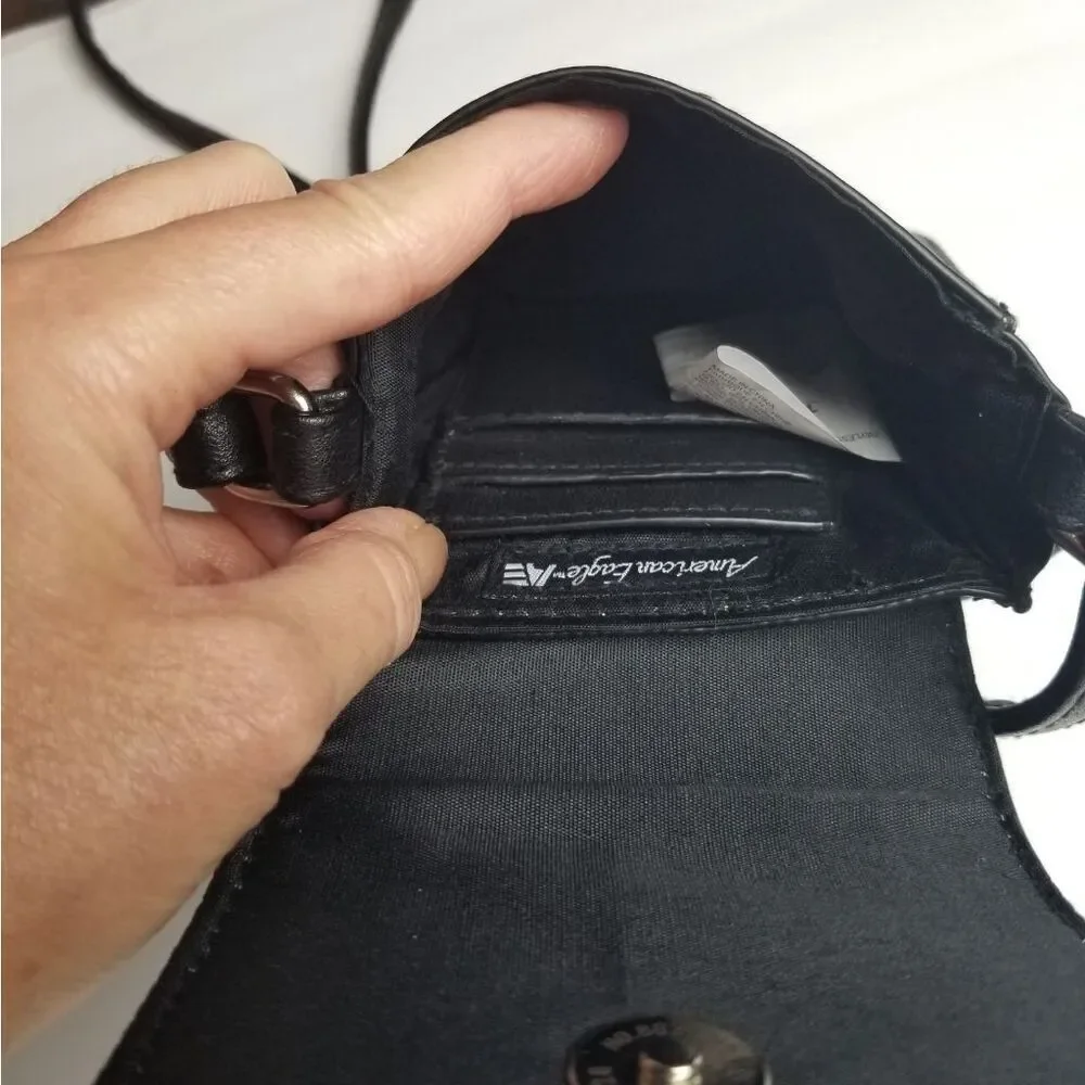 American Eagle Emoji Black Mini Crossbody Bag